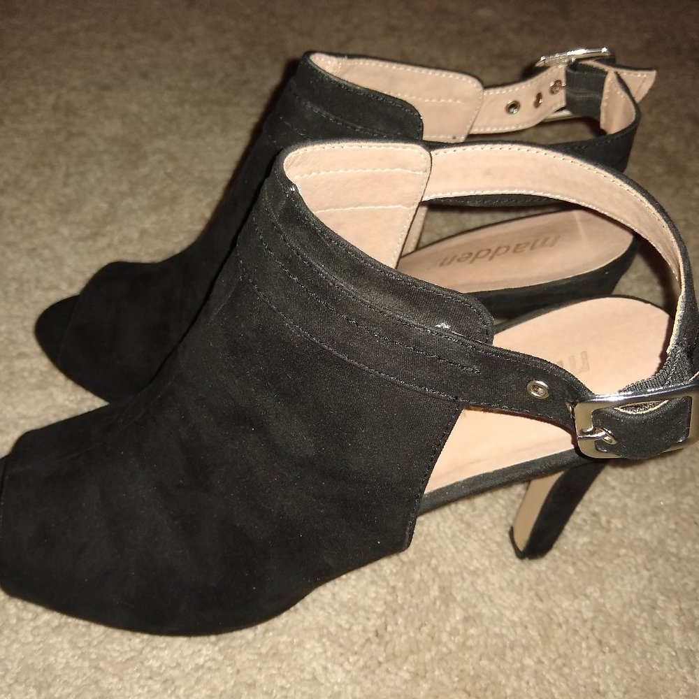 Madden NYC Ruee Peep Toe Ankle Boots